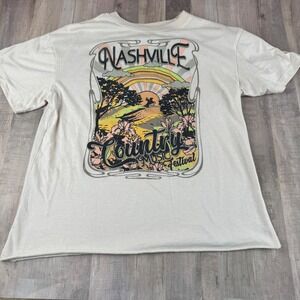 Nashville Country Music Festival Women's Small Cream Short Sleeve T-shirt